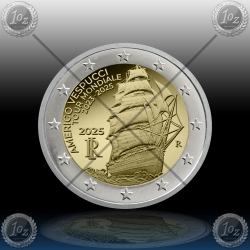 2 EVRO ITALIJA 2025 (Amerigo Vespucci) UNC